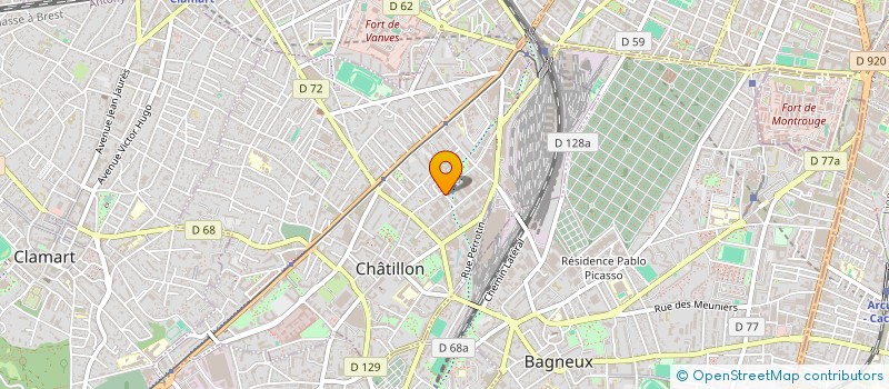 localisation de l'entreprise COMPAGNIE D'ARS ET ASSOCIES à CHATILLON