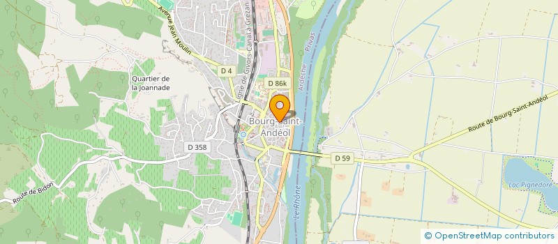 localisation de l'entreprise COMPAGNIE D&D  BOURG-SAINT-ANDEOL