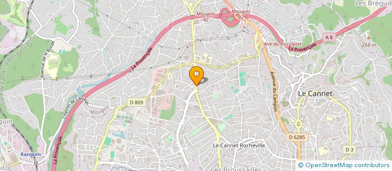 localisation de l'entreprise COMPAGNIE D ELECTRICITE DU SUD EST à LE CANNET