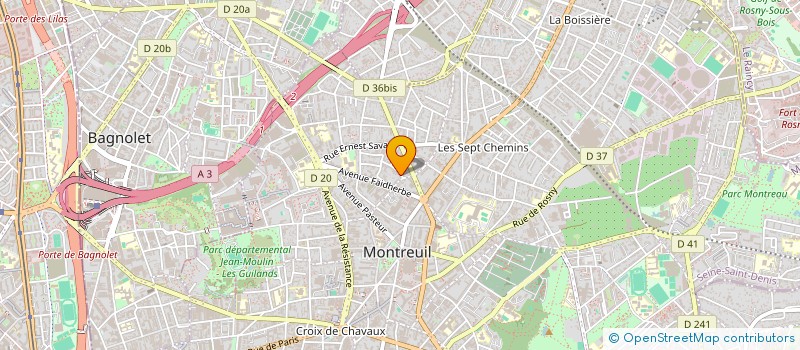 localisation de l'entreprise COMPAGNIE D'ENREGISTREMENT SONORE à MONTREUIL