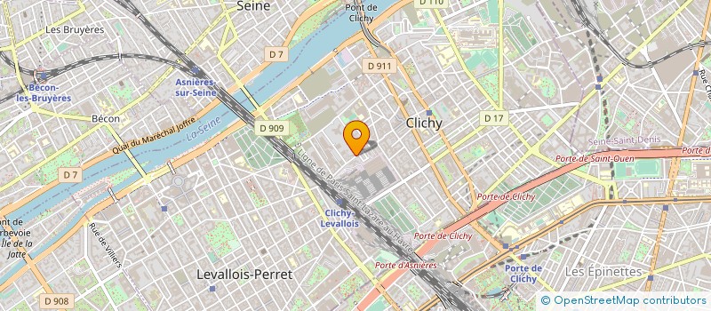 localisation de l'entreprise COMPAGNIE D'ENTREPRISE DE COMPTABILITES à CLICHY