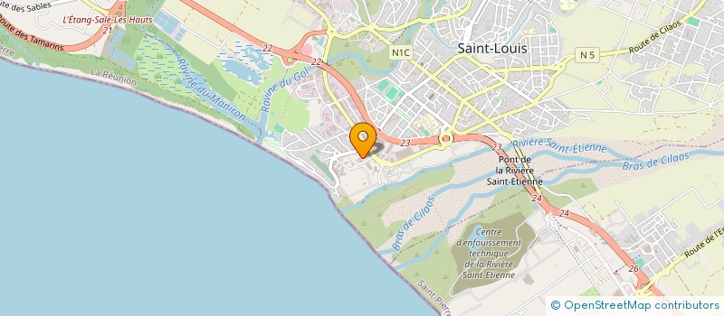 localisation de l'entreprise COMPAGNIE D'EQUIPEMENTS DES MASCAREIGNES  SAINT-LOUIS