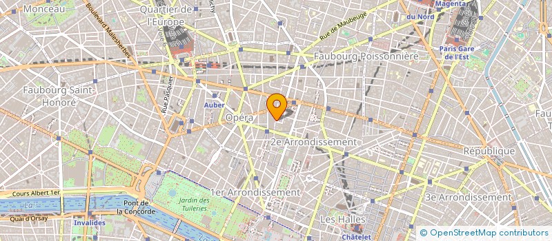 localisation de l'entreprise COMPAGNIE D'ETUDES TOURISTIQUES à PARIS