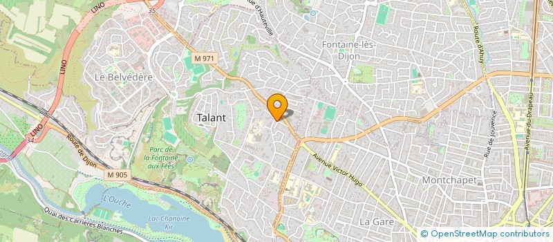 localisation de l'entreprise COMPAGNIE D'EZINGUEE à TALANT