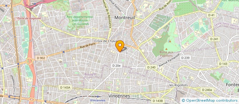 localisation de l'entreprise COMPAGNIE D'INGENIERIE ET TRAVAUX à MONTREUIL