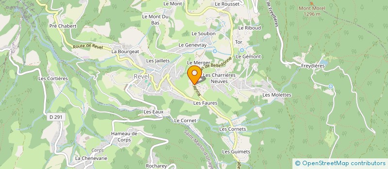 localisation de l'entreprise COMPAGNIE D'INVESTISSEMENT DE BELLEDONNE  REVEL