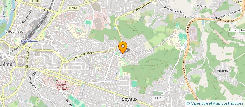 localisation de l'entreprise COMPAGNIE DANSE DU REVE  L'ISLE-D'ESPAGNAC