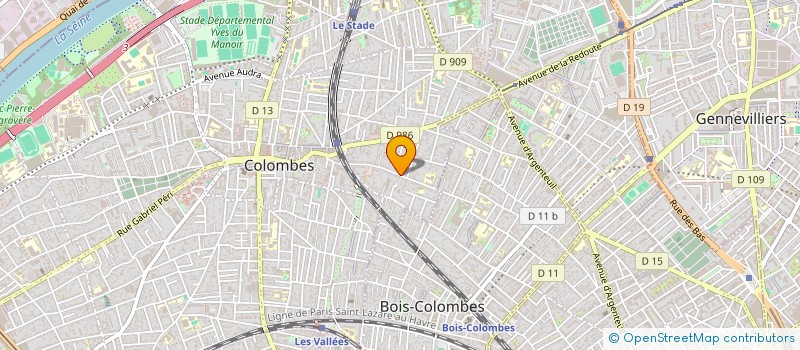 localisation de l'entreprise COMPAGNIE DE CARRELAGE ET DE REVETEMENTS  COLOMBES