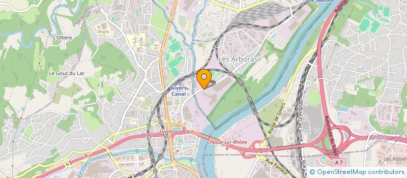 localisation de l'entreprise COMPAGNIE DE CHASSE SUR RHONE  MONTAGNY