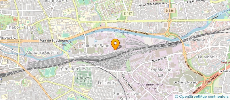 localisation de l'entreprise COMPAGNIE DE CHAUFFAGE CLIMATISATION ET CRYO à RENNES