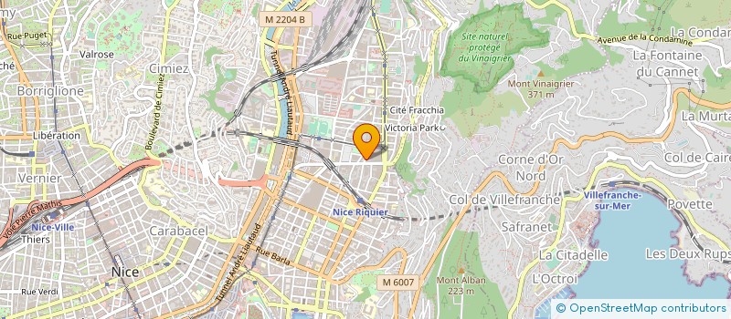 localisation de l'entreprise COMPAGNIE DE CONTRUCTION MEDITERRANEE à NICE