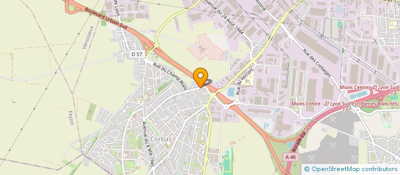 localisation de l'entreprise COMPAGNIE DE DANSE ET DE FITNESS ULTIMATE à CORBAS