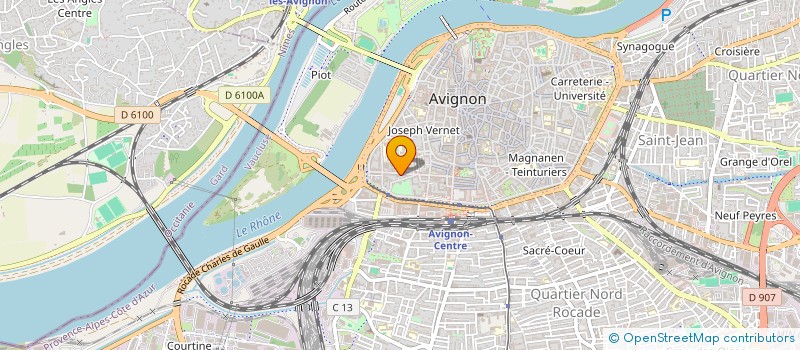 localisation de l'entreprise COMPAGNIE DE DANSE M-A GRANIER  AVIGNON