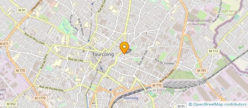 localisation de l'entreprise COMPAGNIE DE DEVELOPPEMENT TEXTILE à TOURCOING