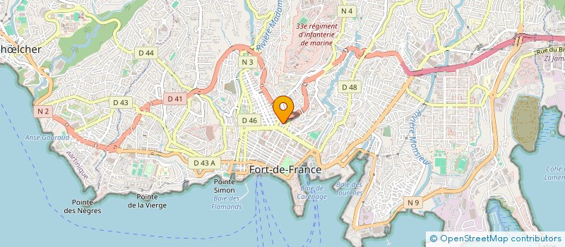 localisation de l'entreprise COMPAGNIE DE DISTRIBUTION CARIBEENNE à FORT-DE-FRANCE