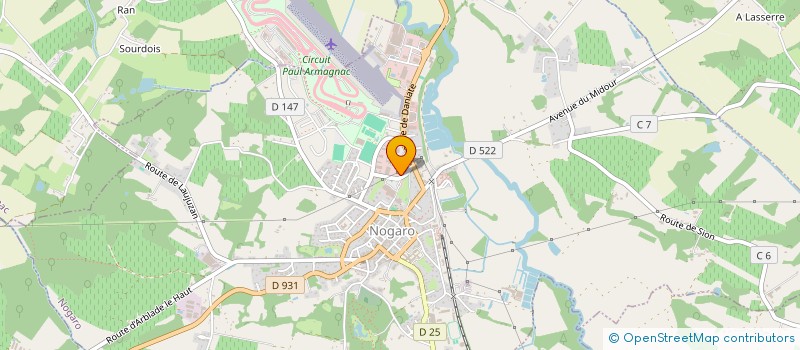 localisation de l'entreprise COMPAGNIE DE DISTRIBUTION NOGAROLIENNE  MONDEVILLE