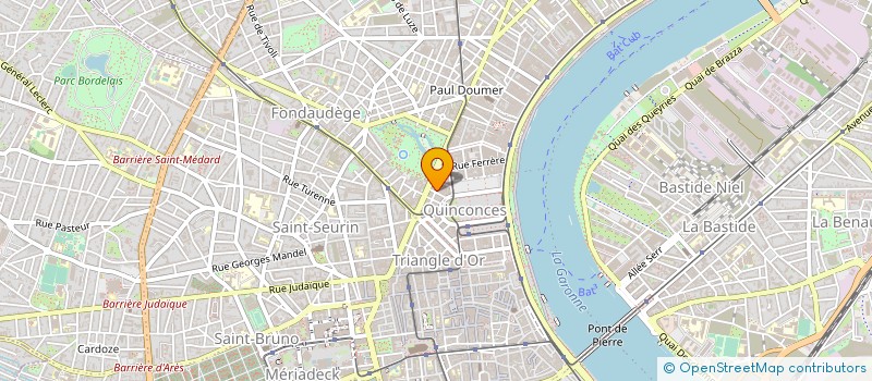 localisation de l'entreprise COMPAGNIE DE FINANCEMENTS PROFESSIONNELS à BORDEAUX