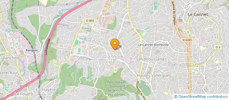 localisation de l'entreprise COMPAGNIE DE GERANCE ET DE GARDIENNAGE à LE CANNET