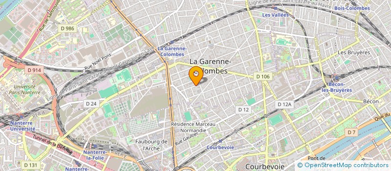 localisation de l'entreprise COMPAGNIE DE GESTION D'INVESTISSEMENTS DE MORLAAS-LUCQ à LA GARENNE-COLOMBES
