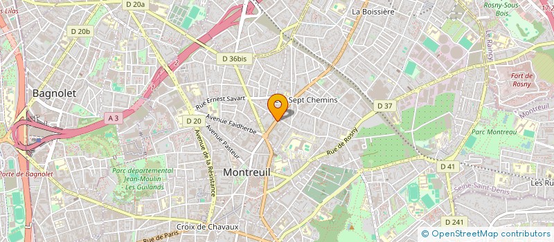 localisation de l'entreprise COMPAGNIE DE L'ACTE à MONTREUIL