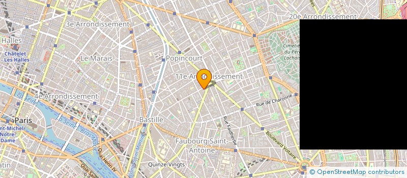 localisation de l'entreprise COMPAGNIE DE L ANGE  PARIS 11