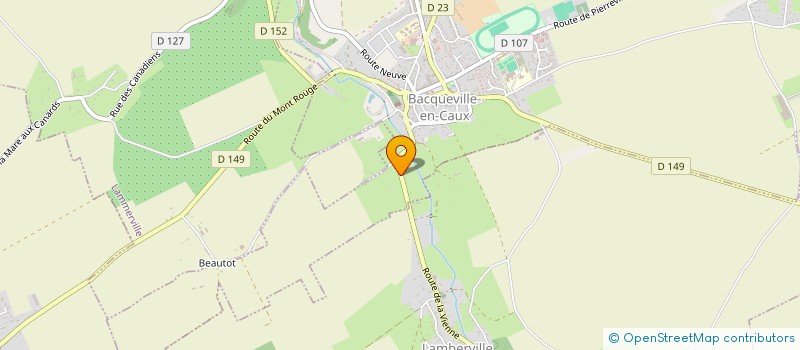 localisation de l'entreprise COMPAGNIE DE L'ARBRE QUI MARCHE  BACQUEVILLE-EN-CAUX