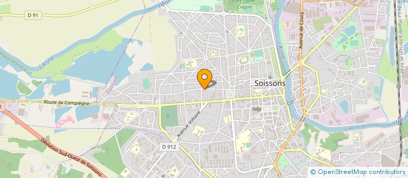 localisation de l'entreprise COMPAGNIE DE L'ARCADE à SOISSONS