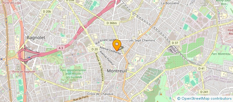 localisation de l'entreprise COMPAGNIE DE L'ARCHE à MONTREUIL
