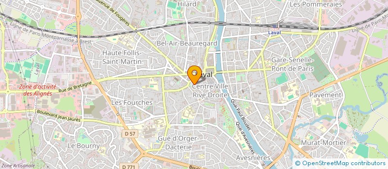 localisation de l'entreprise COMPAGNIE DE L AUBE à LAVAL