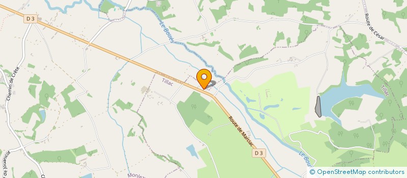 localisation de l'entreprise COMPAGNIE DE L AUTAN  TILLAC