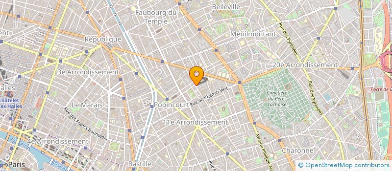 localisation de l'entreprise COMPAGNIE DE L'ELAN à PARIS