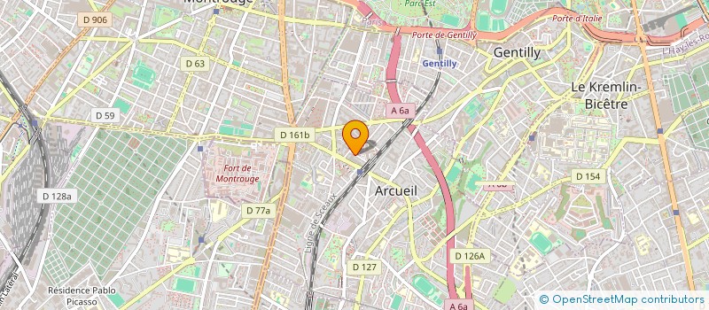 localisation de l'entreprise COMPAGNIE DE L'ENFANT LABOUREUR  ARCUEIL