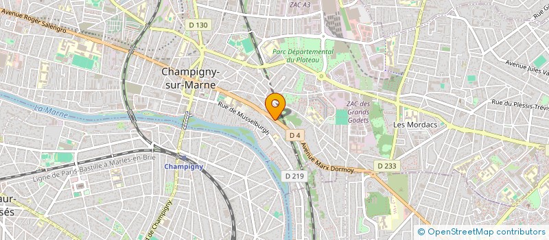 localisation de l'entreprise COMPAGNIE DE L'ESTUAIRE à CHAMPIGNY-SUR-MARNE