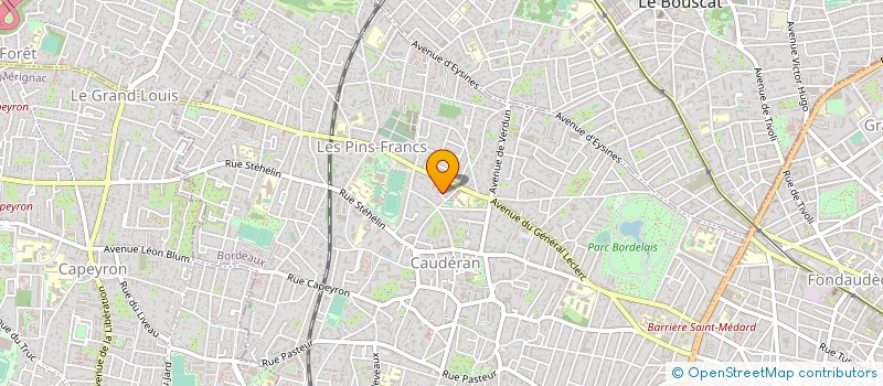 localisation de l'entreprise COMPAGNIE DE L'HABITATION ECOLOGIQUE ET SOCIALE à BORDEAUX