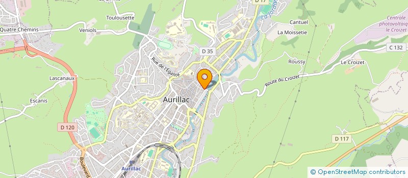 localisation de l'entreprise COMPAGNIE DE L' INTIME à AURILLAC