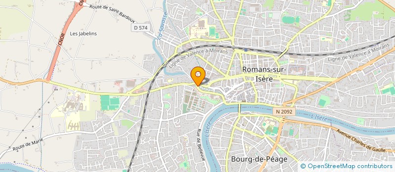 localisation de l'entreprise COMPAGNIE DE L'OEIL NU à ROMANS-SUR-ISERE