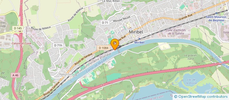 localisation de l'entreprise COMPAGNIE DE L'ORME à MIRIBEL