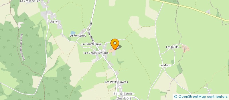 localisation de l'entreprise COMPAGNIE DE L'OUVERT à SAINT-BENIN-DES-BOIS