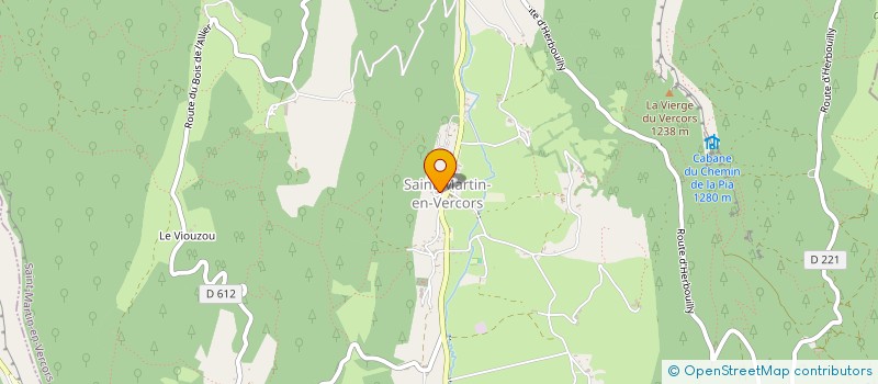 localisation de l'entreprise COMPAGNIE DE LA CYRENE à SAINT-MARTIN-EN-VERCORS
