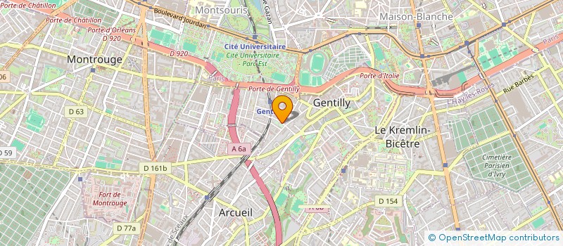 localisation de l'entreprise COMPAGNIE DE LA FEUILLE D OR à GENTILLY