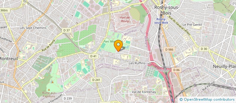 localisation de l'entreprise COMPAGNIE DE LA GRANDE ECHELLE à MONTREUIL