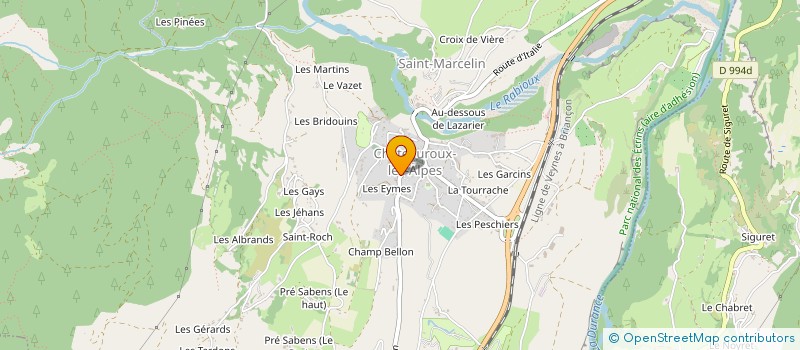 localisation de l'entreprise COMPAGNIE DE LA LUETTE  CHATEAUROUX-LES-ALPES