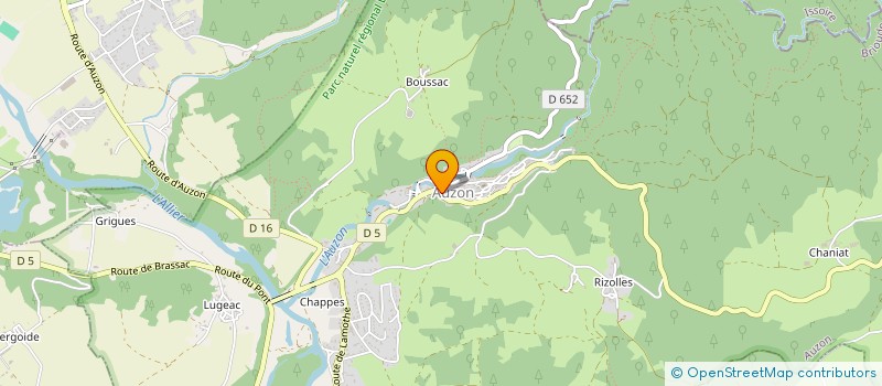 localisation de l'entreprise COMPAGNIE DE LA LUNE BLEUE  AUZON