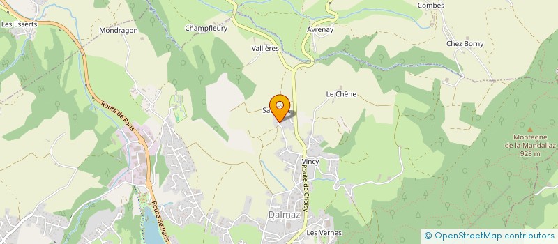 localisation de l'entreprise COMPAGNIE DE LA MANDALLAZ  LA BALME-DE-SILLINGY