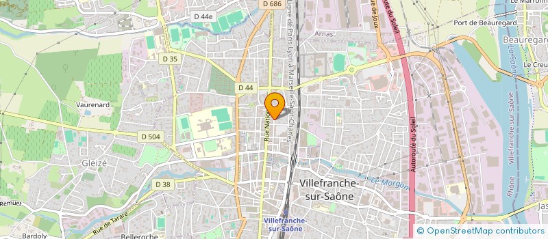 localisation de l'entreprise COMPAGNIE DE LA ROSE NOIRE à VILLEFRANCHE-SUR-SAONE