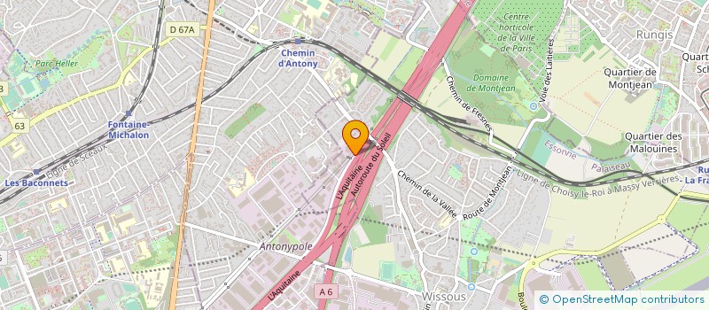 localisation de l'entreprise COMPAGNIE DE LOCATION D'ELEVATEURS à WISSOUS
