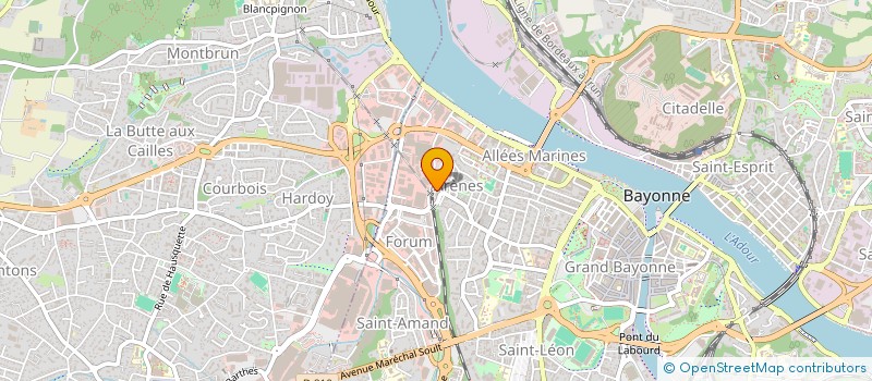 localisation de l'entreprise COMPAGNIE DE MATERIAUX DU SUD-OUEST à BAYONNE