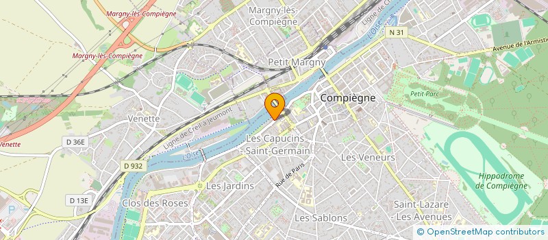 localisation de l'entreprise COMPAGNIE DE MONTE CHRISTO  COMPIEGNE