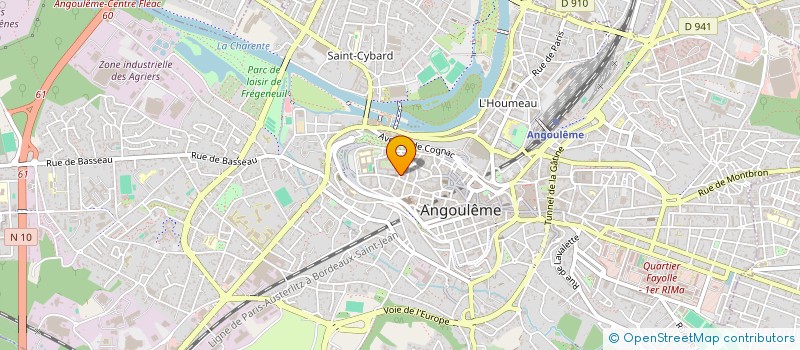 localisation de l'entreprise COMPAGNIE DE PANTOMINE D'ANGOULEME à ANGOULEME