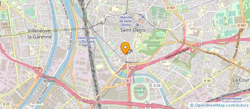 localisation de l'entreprise COMPAGNIE DE PLOMBERIE CHAUFFAGE DU NORD à SAINT-DENIS